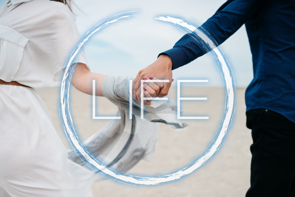 couple holding hands